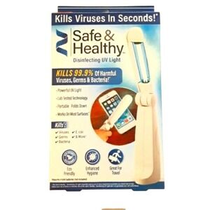 Portable UV Light Sanitizer Wand Safe &‎ Healthy Disinfecting UV Light Travel
